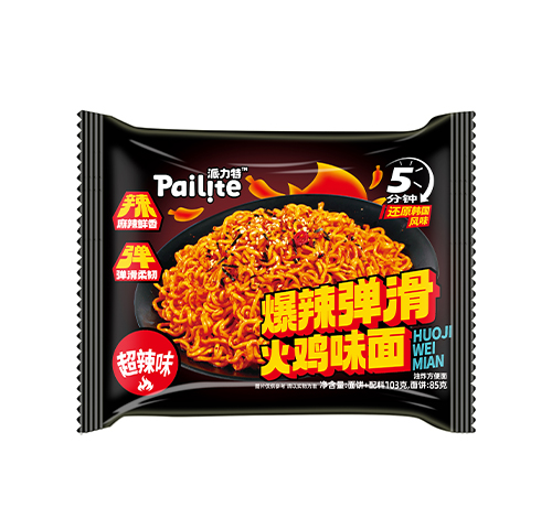 爆辣弹滑火鸡味面